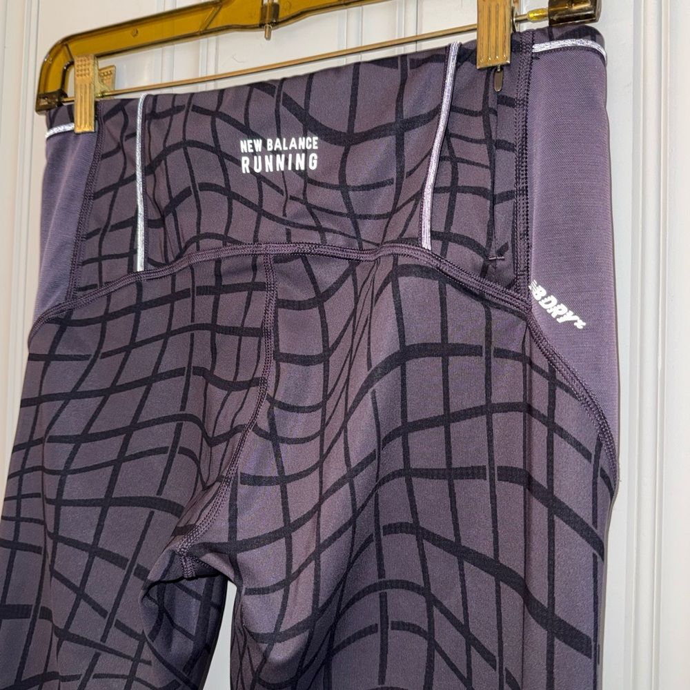 New Balance Purple Geometric Leggings - Picture 4 of 8